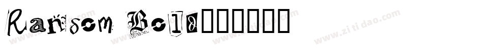 Ransom Bold字体转换